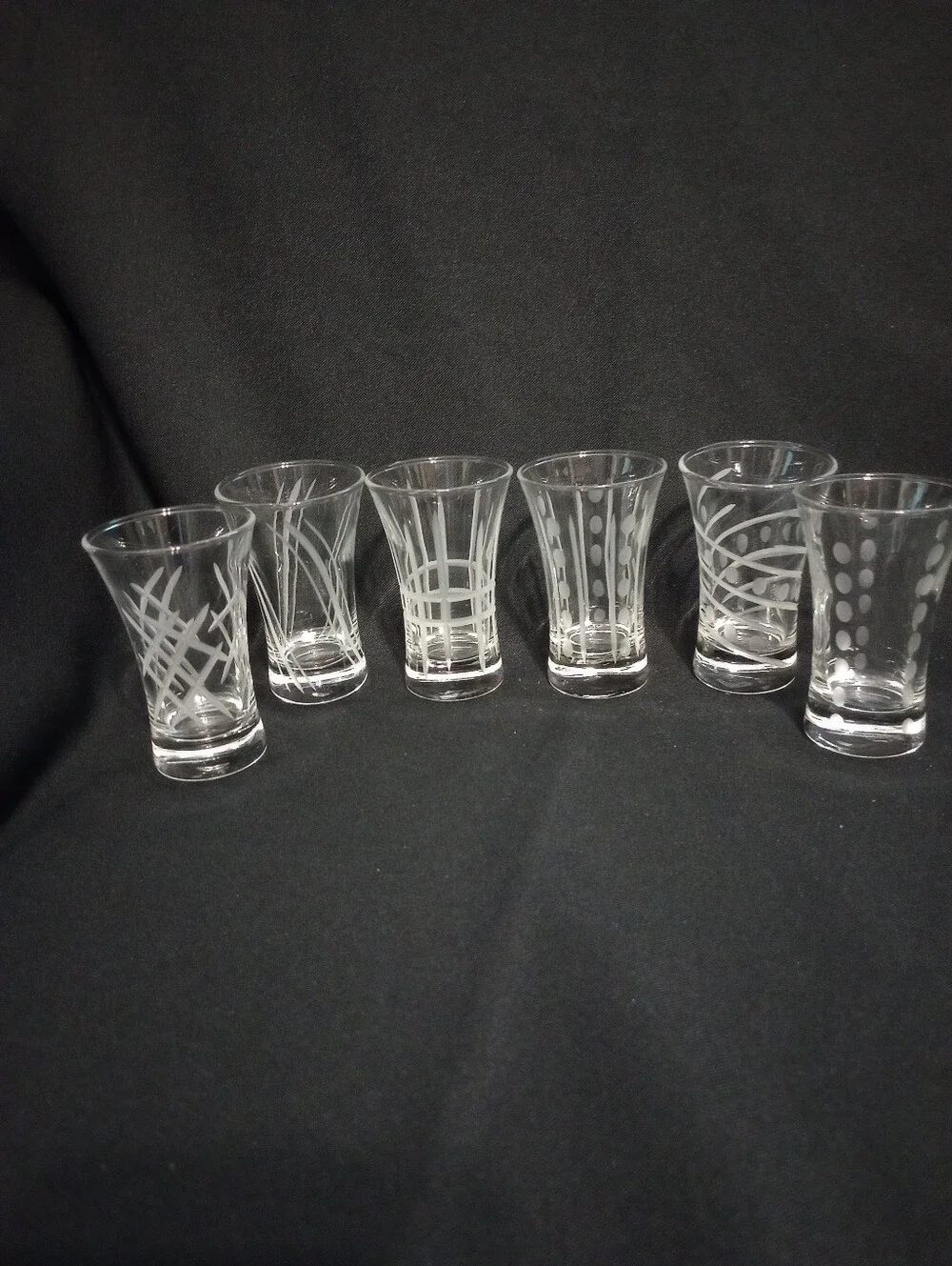 Cristal D'Arques Durand Uptown 2.5 Ounce Shot Glasses -Set Of 6- Made In France